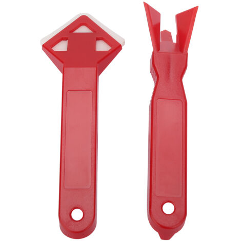 2-teiliges Silikon-Fugenwerkzeug-Set, Dichtstoffentfernungs-Werkzeugset für Zement und Glas mit Schaufel