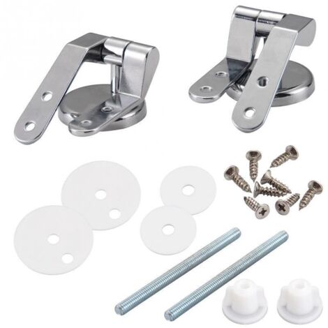 2-teiliges Toilettendeckelscharnier, Ersatz-Toilettendeckel-Befestigungsset, Toilettendeckelscharnierbefestigungen, für Sitze