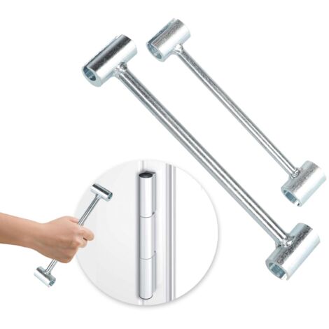 2-teiliges Türscharnier-Einstellwerkzeug-Set, Doppelscharnier-Einstellschlüssel, für Türscharniere, für feuerfeste Türen, passend für Innendurchmesser 14, 18, 23, 25 mm