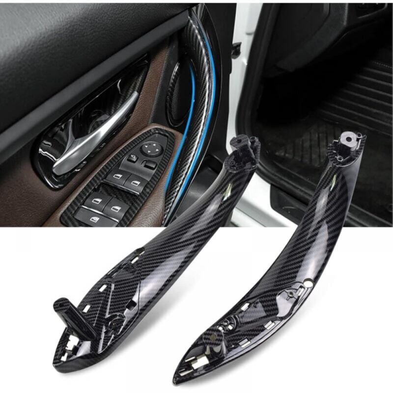 Image of Cyslmuk - 2-teiliges Türgriff-Set vorne links und rechts für bmw 3er F30 F31 F34 F80 (Kohlefaser)