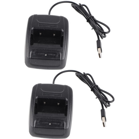 2-teiliges USB-Ladegerät für Baofeng BF666S/BF777S/BF888S Walkie-Talkie-Akkus mit Ladeanzeige