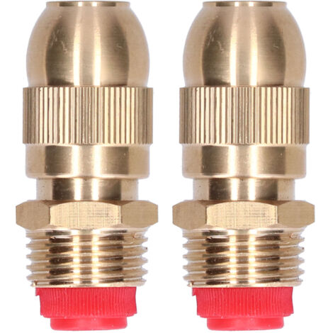 2-teiliges, verstellbares Messing-Regnerset, G1/2-Außengewinde, für Rasen und Garten