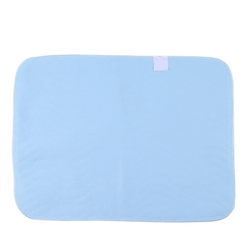 2-teiliges, waschbares und wiederverwendbares Inkontinenz-Set für Erwachsene, blau und weiß, 45 x 60 cm