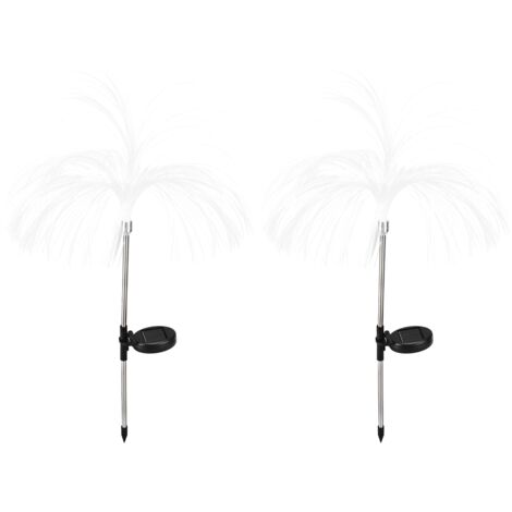 2-teiliges wasserdichtes Solar-Quallen-Lichterset für Garten, Einfahrt und Terrasse  Farbenfrohe Außendekoration