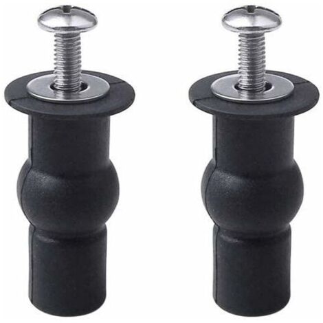 2-teiliges WC-Sitz-Befestigungsset, Scharniere, Blindscharniere, Befestigungsloch, ausziehbare Gummischraube, geeignet für alle Toiletten (14 mm)