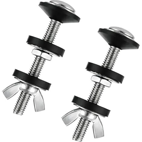 2-teiliges WC-Spülkasten-Befestigungsset M6x70mm 304 Edelstahl, WC-Spülkasten-Befestigungsset, Installationszubehör (M6x70)