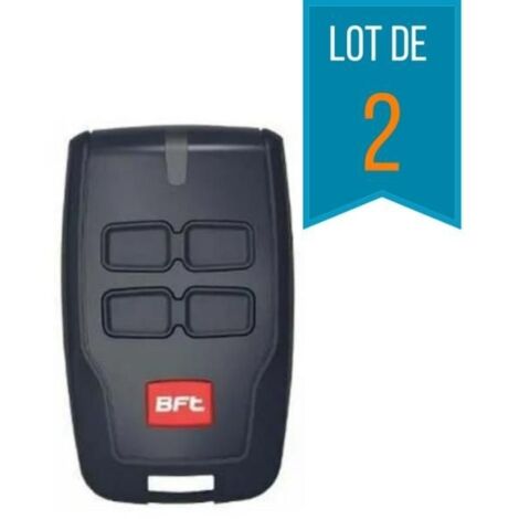 2 Télécommandes BFT B RCB 04 pour portail