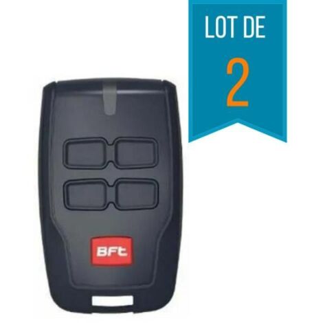 2 Télécommandes BFT B RCB 04 pour portail