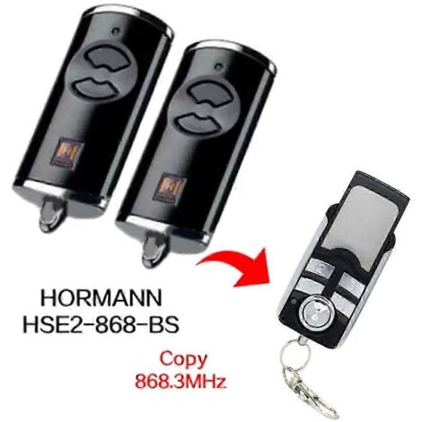 2 télécommandes de porte de garage 868 MHz HORMANN BS HSE2-868-BS - Photo couleur