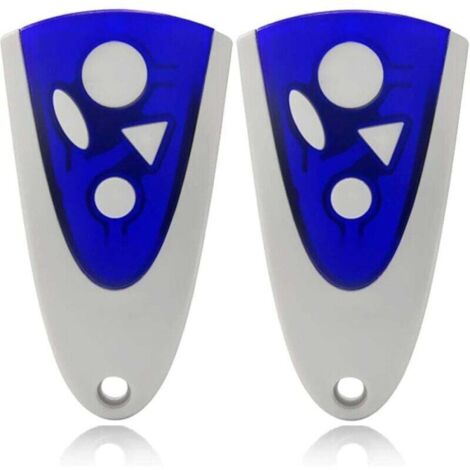 2 télécommandes pour portes de garage Novoferm Novotron 502 MAX43-2 Novotron 512 MIX43-2 433,92 MHz - Lot de 2 émetteurs portables universels - 433 MHz