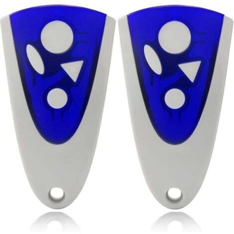 2 télécommandes pour portes de garage Novoferm Novotron 502 MAX43-2 Novotron 512 MIX43-2 433,92 MHz - Lot de 2 émetteurs portables universels - 433 MHz