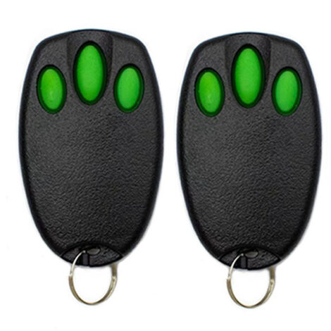 2 télécommandes universelles pour portails et portes de garage – Compatible avec les systèmes Merlin, ForMerlin, E945, E945M, E950M, E943M – Fonction vert clair-lsw