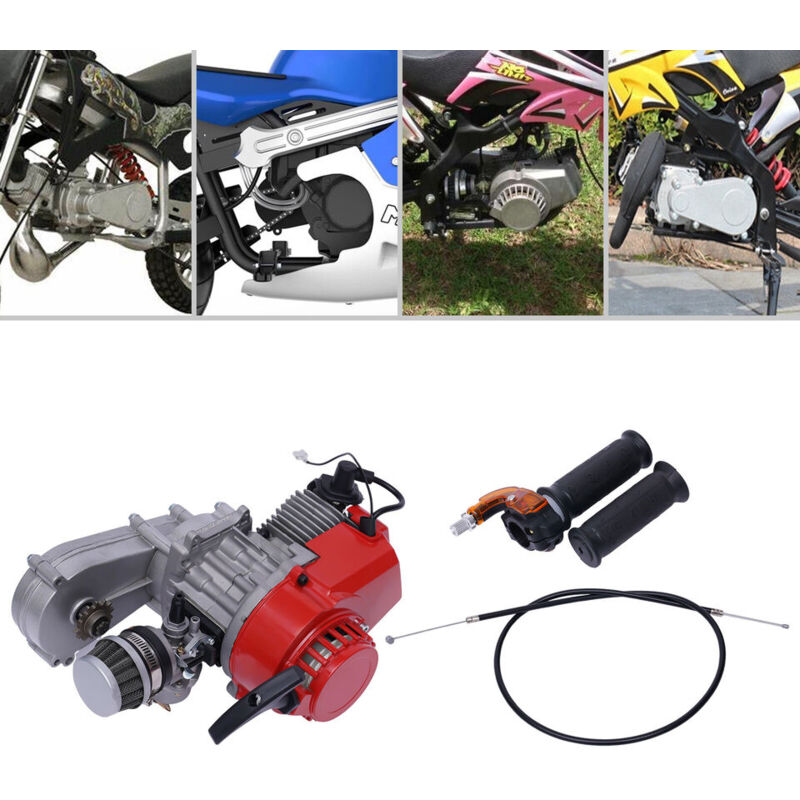 Senderpick - 2 temps 49cc 47cc 50cc moteur de course pour atv Pocket / Quad / petit vélo hors route