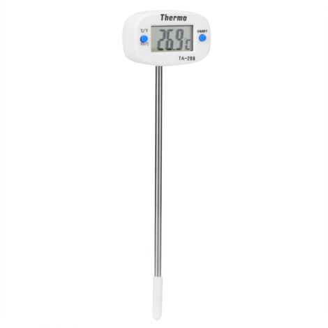 2 Thermomètres de Cuisine Électroniques avec Sonde pour Aliments - Précision de Mesure de Température TA288