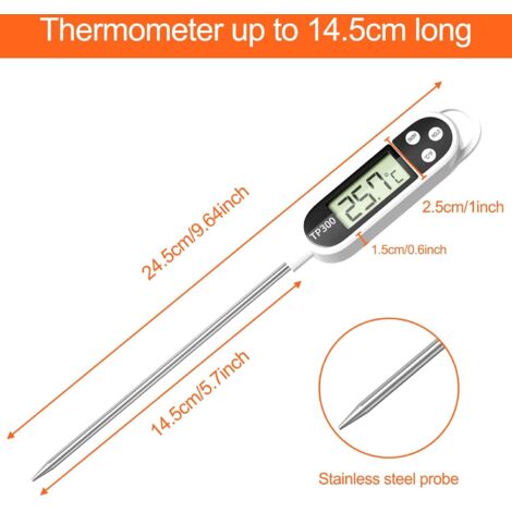 2 thermomètres de cuisine numériques universels, sondes alimentaires Accur-AquaForge