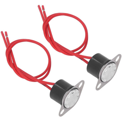 2 Thermostats Bimétalliques Étanches, Interrupteur Thermique Rapide 10A 250V pour Température 100℃