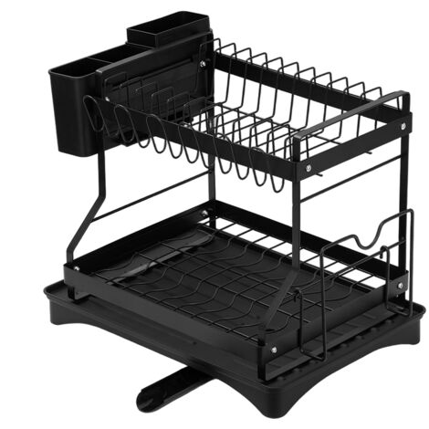 2-Tier Carbon Steel Dish Drainer