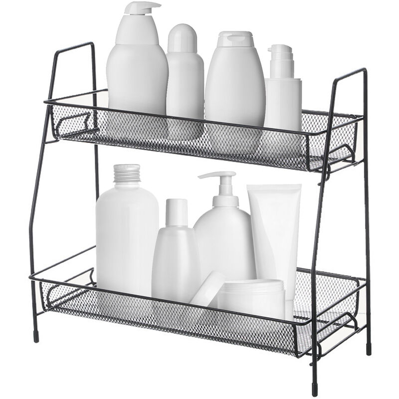 

2-Tier encimera estante de la cocina estante de especia Organizador desmontable hierro Estante de almacenamiento para el bano es pequeno estante de