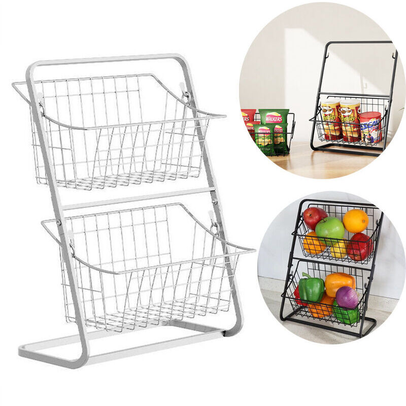 Image of 2-Tier Spice Rack for Kitchen, Fruit&hellip;