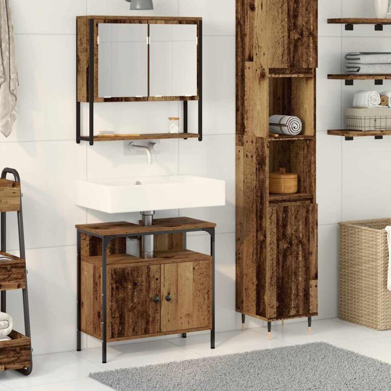 Vidaxl - Badezimmermöbel Set 2 Pcs Braun 60 X 30 X 60 Cm Holzwerkstoff