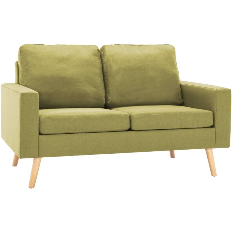 vidaXL Sofa 2-Sitzer Grün - Grün