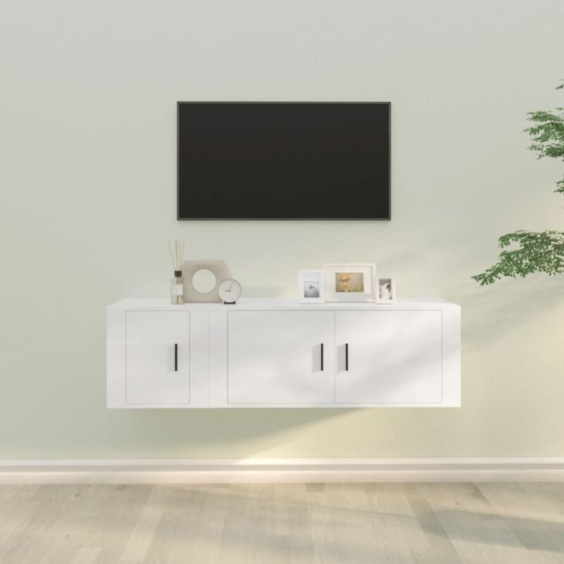 2-tlg. Tv-schrank-set Weiß Holzwerkstoff Vidaxl