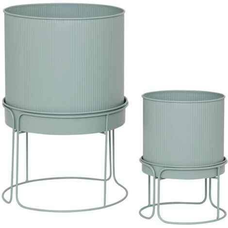 2 Töpfe Aze Seladongrün D30 x44,3cm - Atmosphera créateur d'intérieur