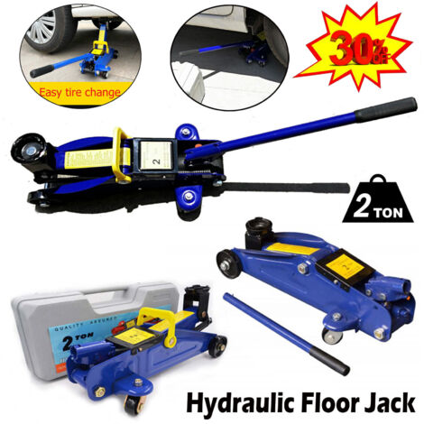 2 Ton hydraulischer Trolley Boden Jack Low Profile Auto Garage Lift TUV Mühelos
