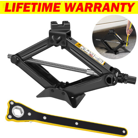 2 Ton Scissor Jack Car Van Wind Up Tyre Lift Garage Home Emergency Tool Repair