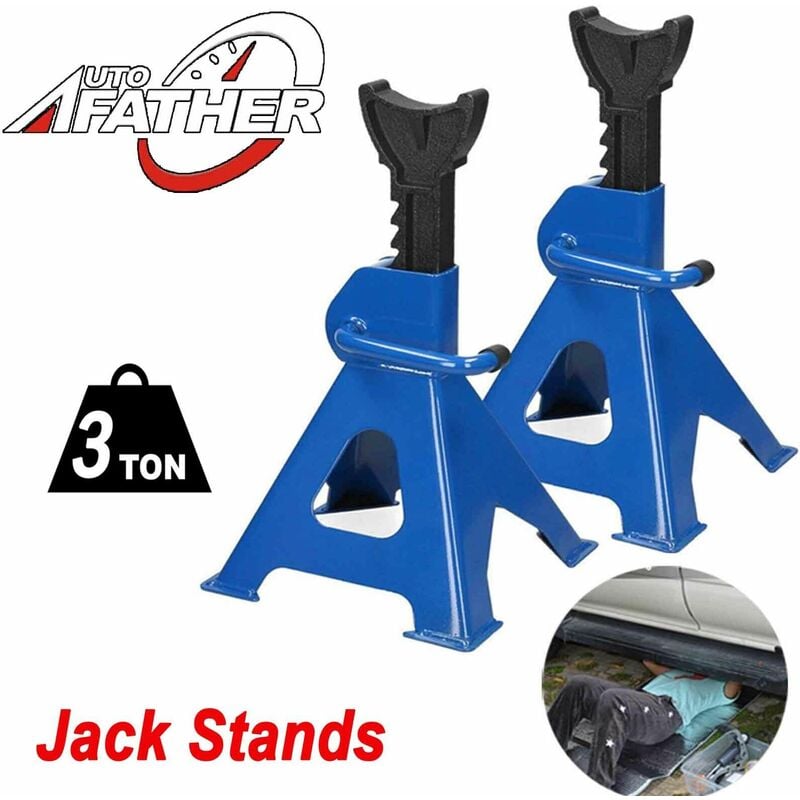 Briefness - Axle 3 Ton Heavy Duty Large Jack Stands Pairs for Car Caravan Trailer Stand Lift