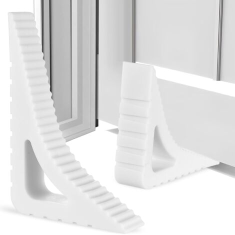 2 topes de goma para puertas y ventanas, cuñas de ventilación para ventanas, cuñas para puertas sin taladrar, fijaciones para ventanas contra tormentas