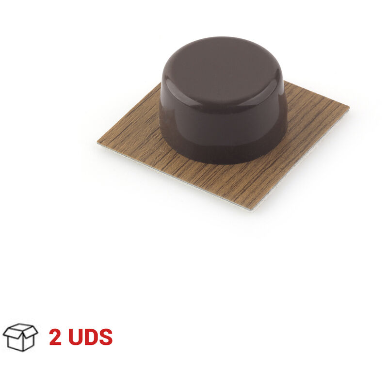 

Tope de Puerta | Estilo Funcional | Protege Paredes y Puertas Frente a Impactos | Fabricado en Plástico | Acabado en Marrón | Medidas 46*46*20 mm |