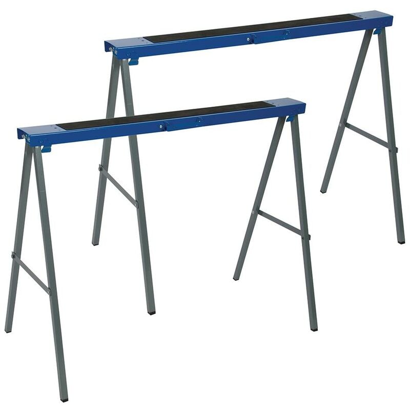 Tréteaux métalliques, 2 pcs 125 kg