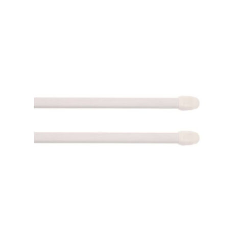 2 Tringles de vitrages extensibles - Marron - 80x110 cm