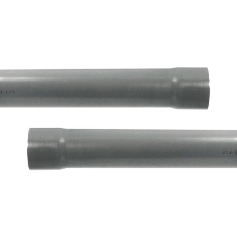 2 Tubes PVC évacuation NF-Me prémanchonné - diamètre 63 mm - 4 mètres - ép. 3,0 mm - Arcanaute