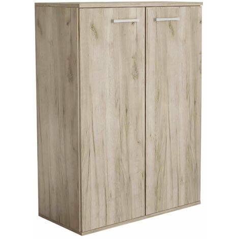 2 Türen im Innenschrank in der bilaminierten weißen klassischen Linie - Gray