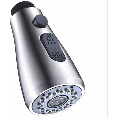 2 Types de Jet Douchette Robinet Rétractable Mitigeur Evier Cuisine Douchette WC Remplacement Pour Robinet de Lavabo ou Pomme de Douche Universelle