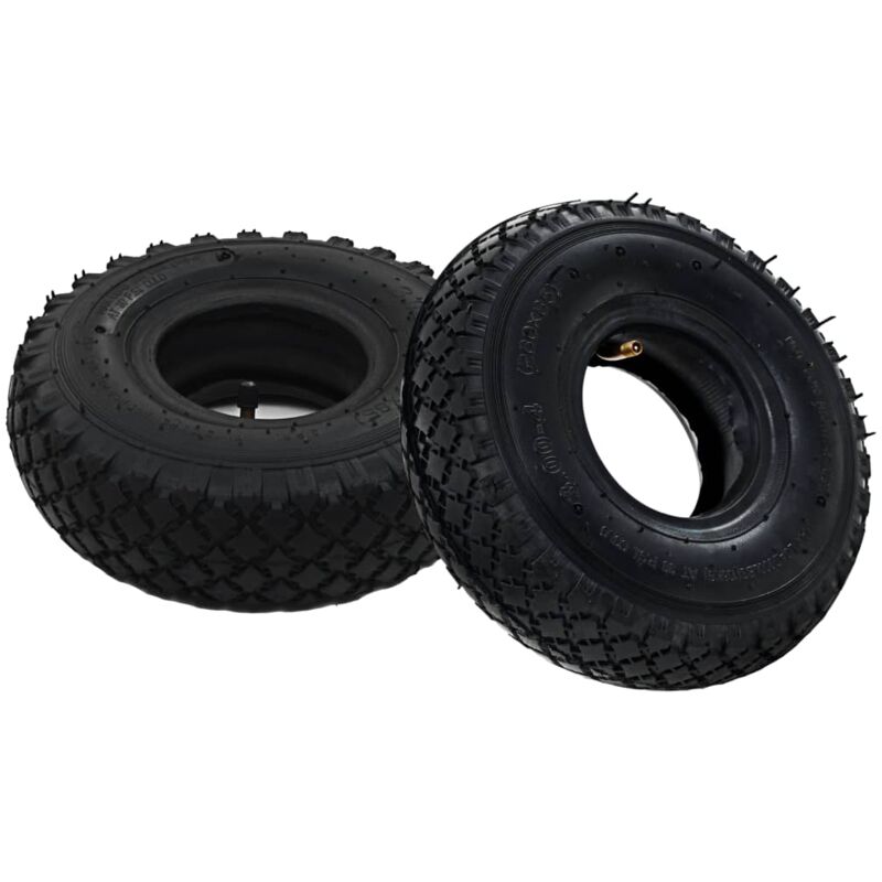 Vidaxl - 2 Tyres 2 Inner Tubes 3.00-4 260x85 For Sack Truck Wheel Rubber