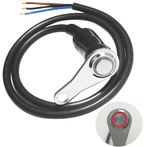 2 uds 12V LED interruptor de encendido y apagado de motocicleta luz antiniebla manillar soporte ajustable botón de interruptor a prueba de agua-22mm (7/8 pulgadas)