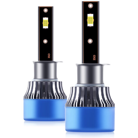 2 uds IP68 bombillas LED para faros delanteros de coche a prueba de agua lámpara de conducción LED Kit de conversión todo en uno 50W