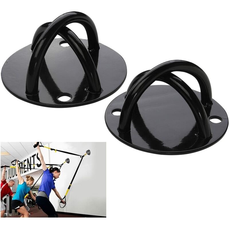 

2 uds., Montaje en techo, montaje en pared, eslinga, entrenador, ancla de pared, gimnasio, yoga, gimnasia olímpica, anillos