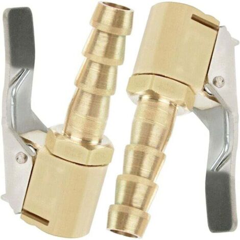 2 ugelli di gonfiaggio, ugello per gonfiaggio pneumatici auto, ugello di gonfiaggio con clip, adattatore connettore a morsetto per valvola di gonfiaggio