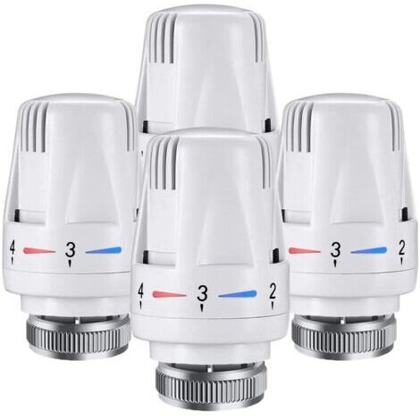 2 unidades de cabezales de válvulas termostáticas M30 × 1,5, válvulas termostáticas para radiadores, cabezales de válvulas termostáticas de repuesto para radiadores para casa y oficina