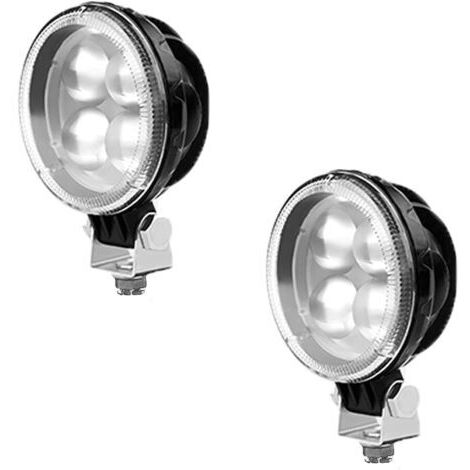 2 unidades de luces LED de trabajo, 20 W, luces de niebla para vehículos todoterreno, luces LED adicionales para todoterreno, SUV, UTV, ATV, vehículos utilitarios pesados y tractores.