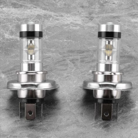 TLILY 2 Unids Alta Potencia Led H4 Hb2 9003 Bombilla 100 W 20Led Coche Faros Lámpara de Antiniebla 6000K