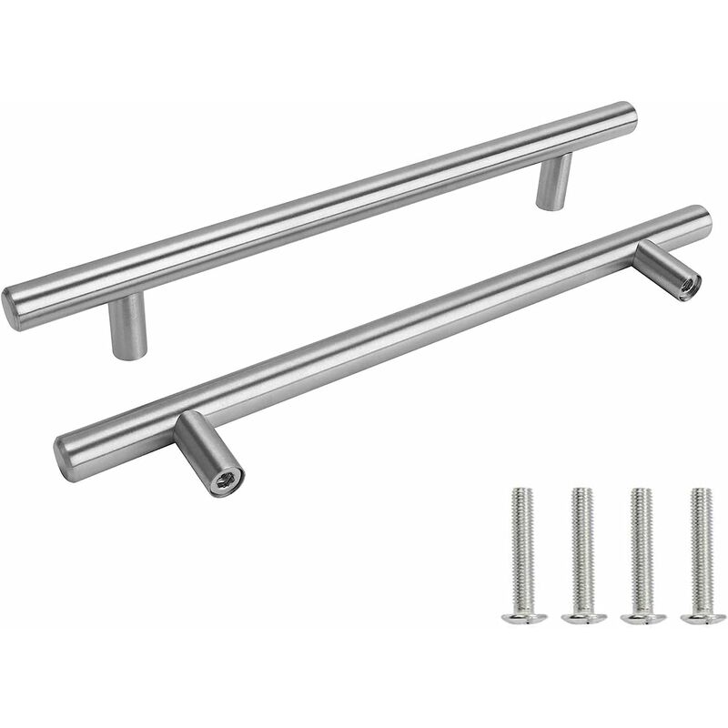 Hiasdfls - 2 unità, pomelli per porte in acciaio