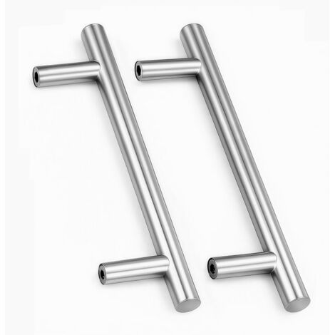 2 Unités En argent acier inoxydable Boutons De Porte Tirer La Poignée De Meubles avec Vis pour Tiroir Meuble Cuisine Cuisine Home Decorating, Trou à Trou Centre Distance 160 mm