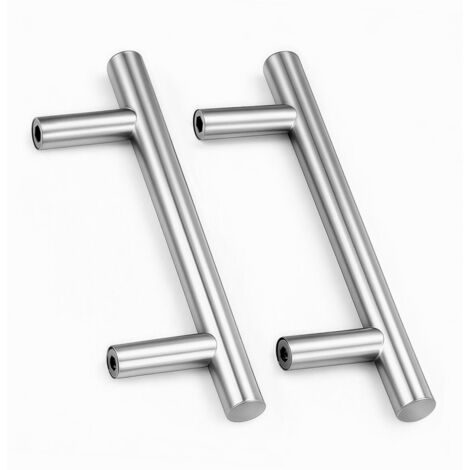 2 Unités En argent acier inoxydable Boutons De Porte Tirer La Poignée De Meubles avec Vis pour Tiroir Meuble Cuisine Cuisine Home Decorating, Trou à Trou Centre Distance 96 mm