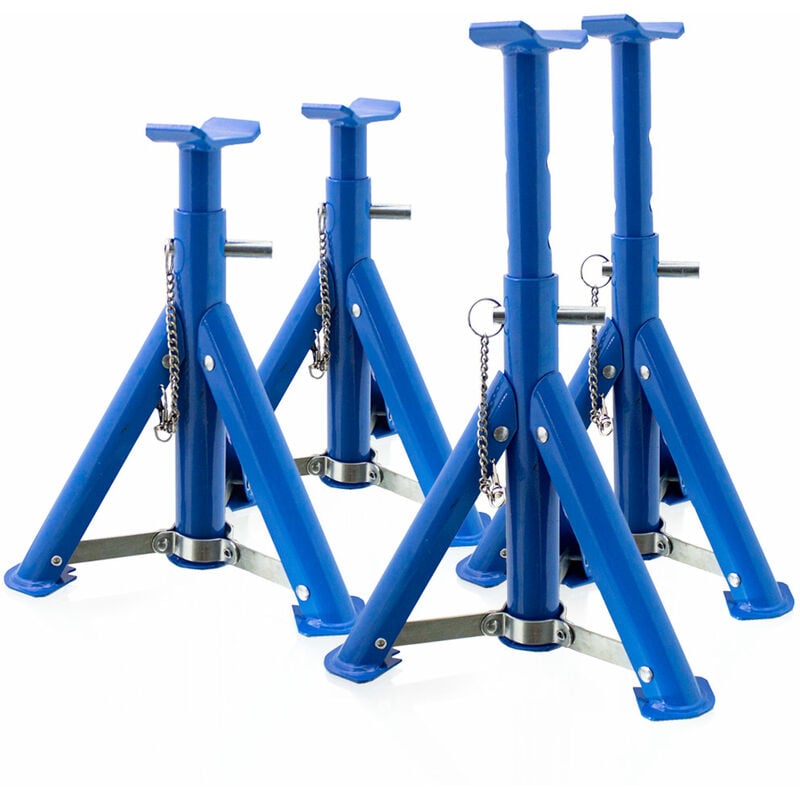 Image of Bituxx - 4 x Unterstellbock 2T klappbar verstellbar Auto pkw Wagenheber Abstellböcke 2000kg