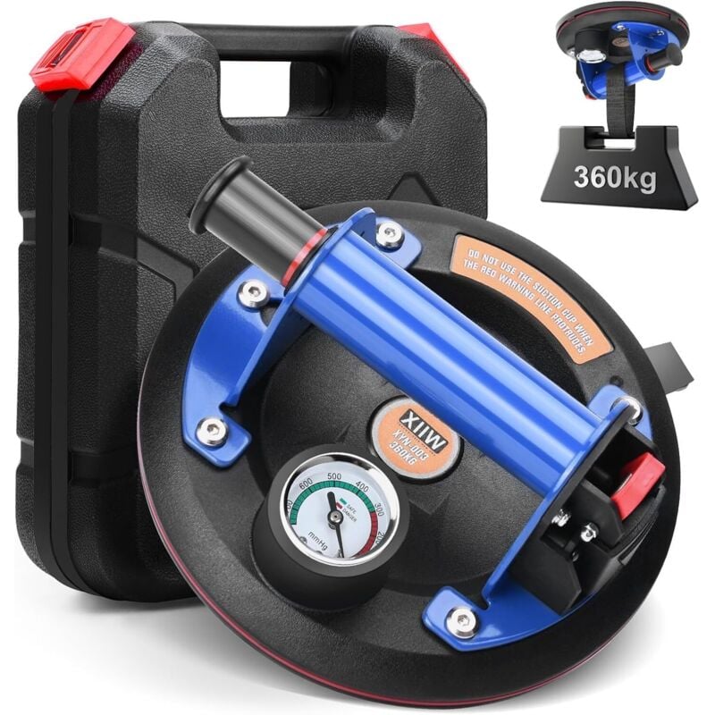 Xiiw - Ventouses pour transport de matériaux en métal avec baromètre